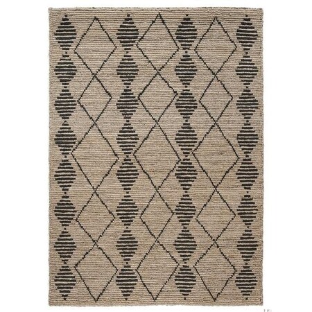 Safavieh 8 x 10 ft. Bohemian Rectangle Hand Loomed Rug Beige & Black BOH703Z-8